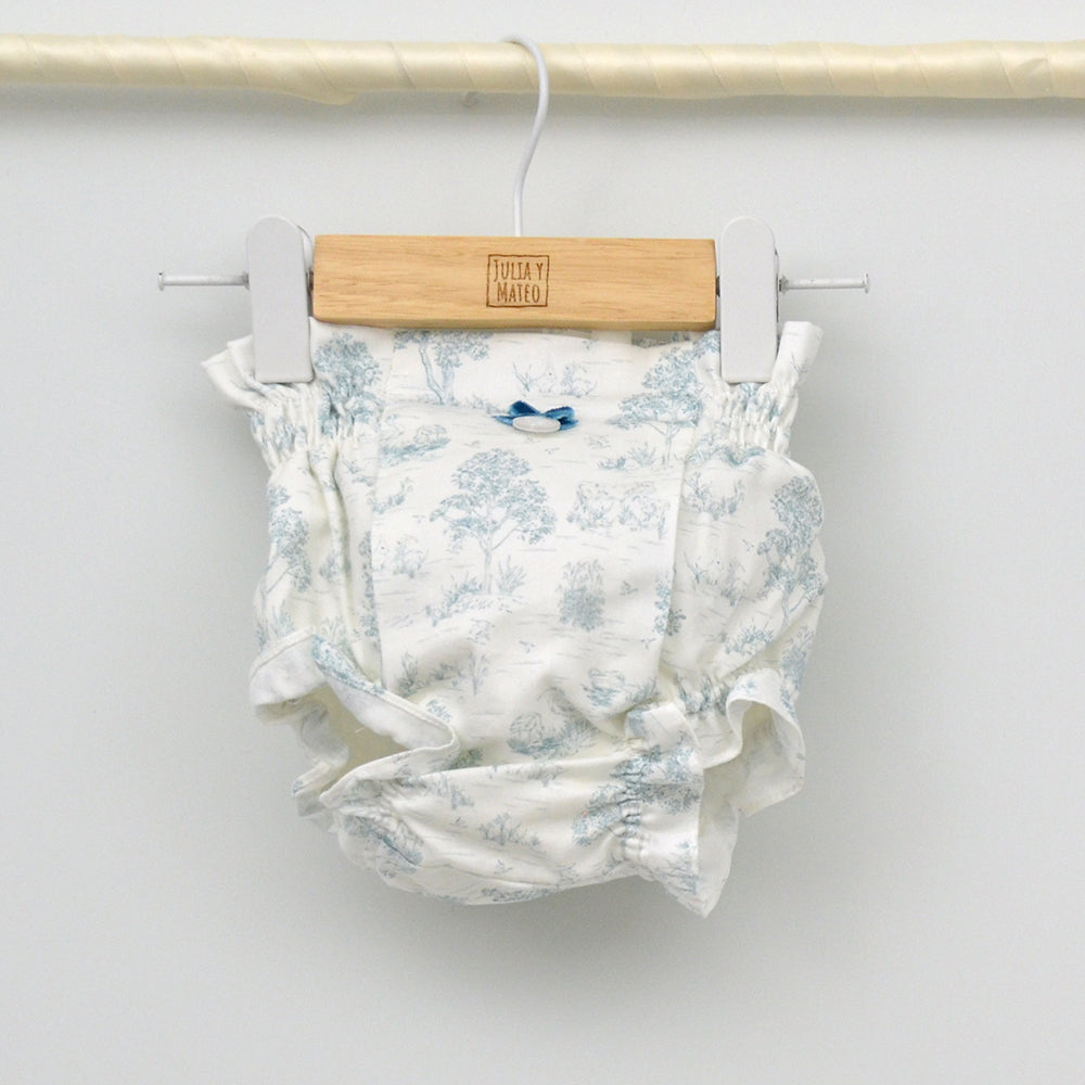 Conjunto bebé Florencia con sueter de punto y culotte