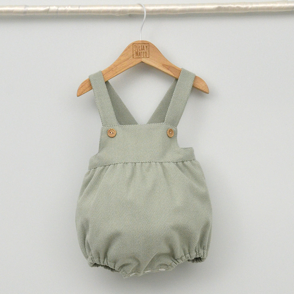 Conjunto vestir bebé con ranita y camisa cuello bebé de bambula "Lucía!