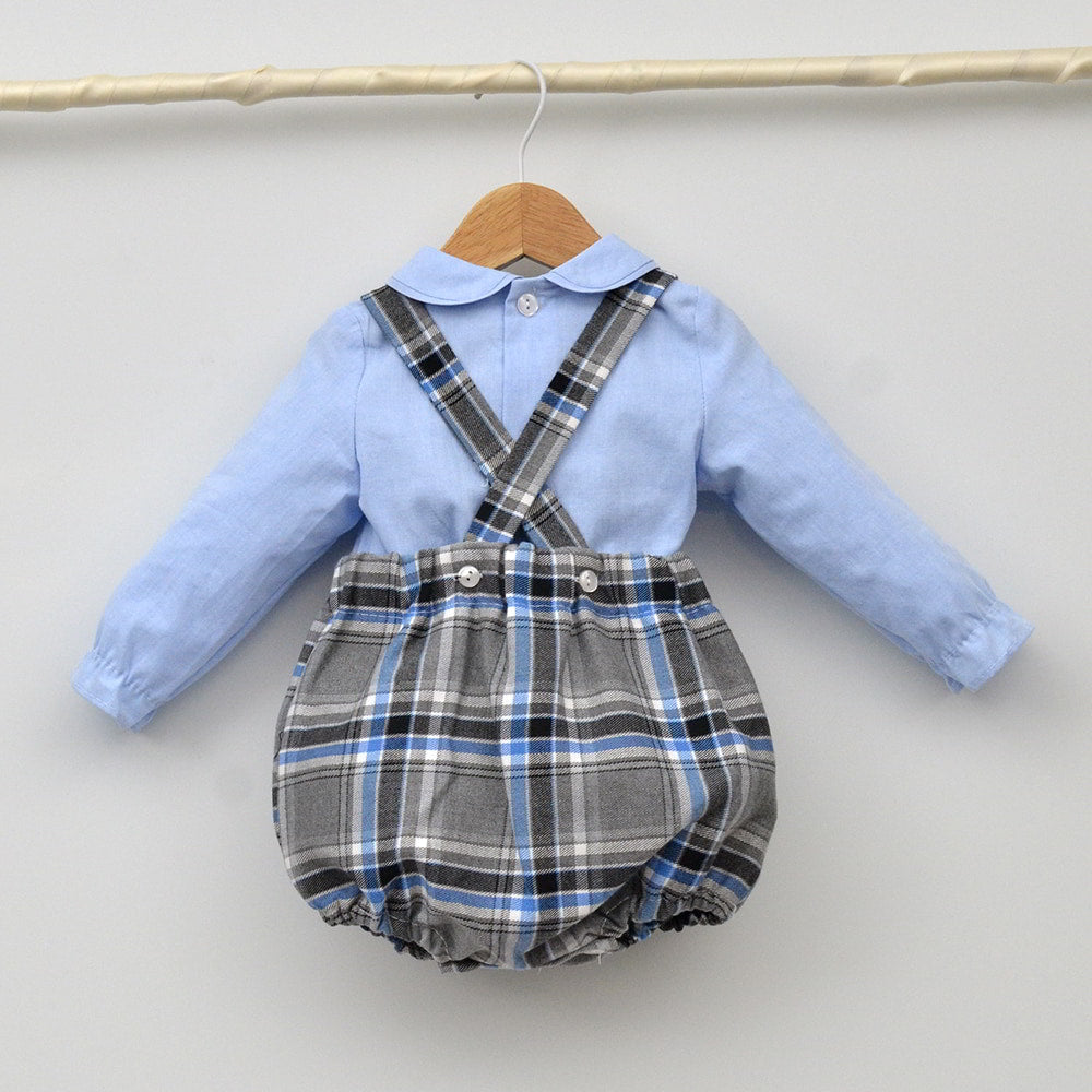 Conjunto bebé Mateo con ranita y camisa cuello bebé