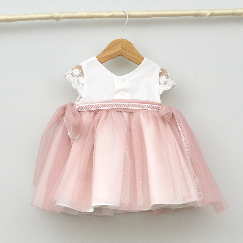 Vestido ceremonia niñas Amaya Trajes Bautizo bebes elegantes clasicos tienda ropa vestir hecha en españa