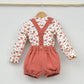 Conjunto bebé Lucas con peto y camisa cuello Mao