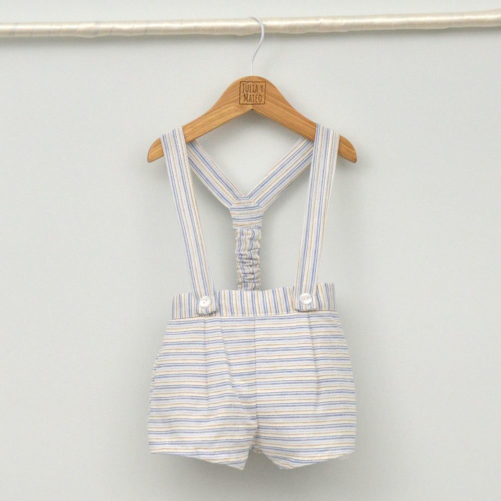 Conjunto bebé Santorini con peto y camisa Mao