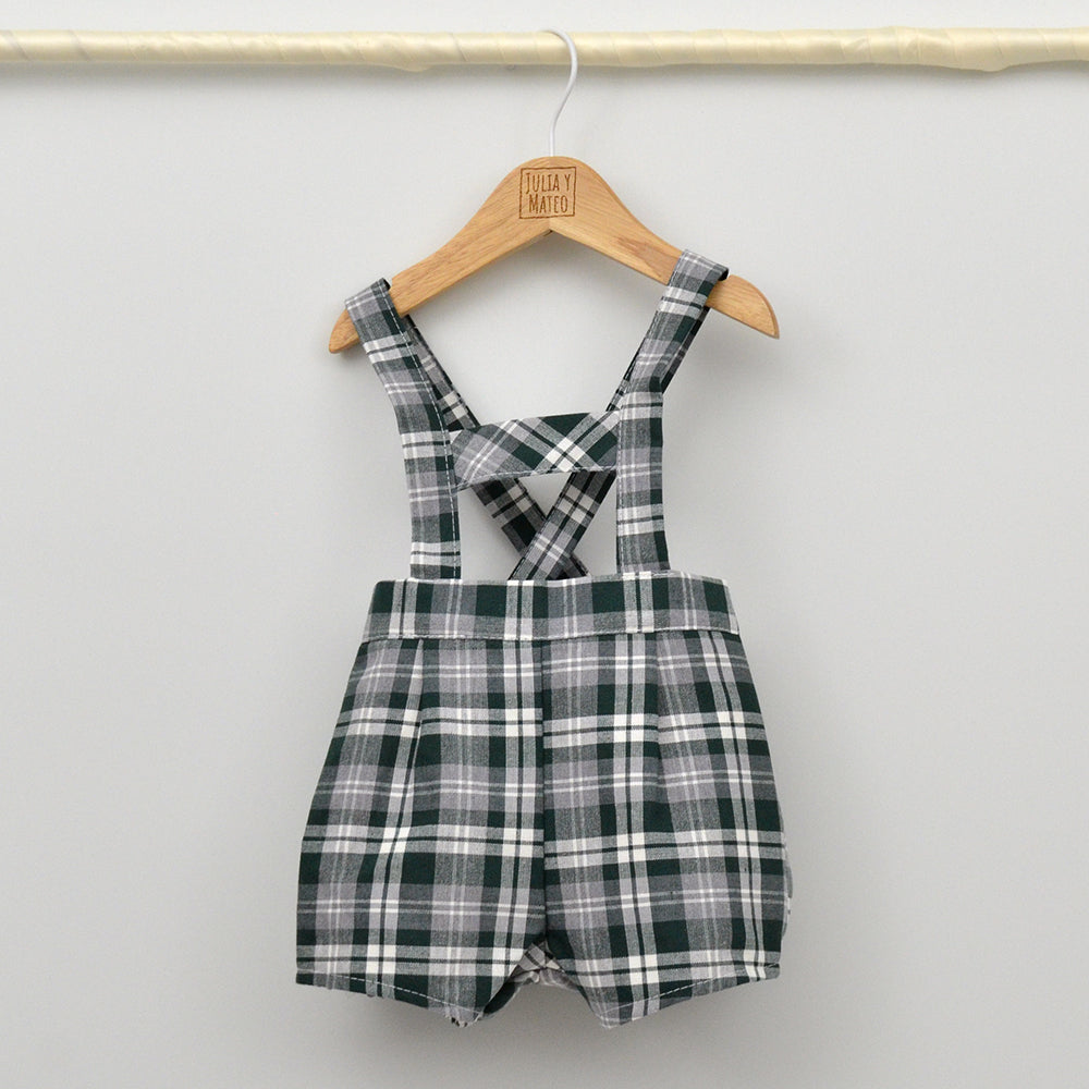 Conjunto bebé Hugo con peto y camisa cuello bebé