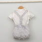 Conjunto bebé Santorini con peto y camisa Mao
