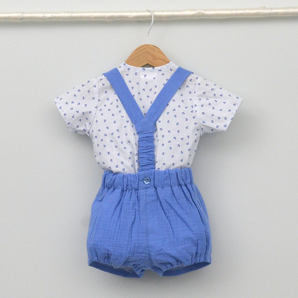 Conjunto bebé Altea con peto y camisa Mao