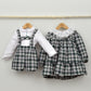 Conjunto bebé Hugo con peto y camisa cuello bebé