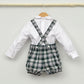 Conjunto bebé Hugo con peto y camisa cuello bebé