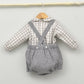 Conjunto bebé Enzo con ranita y camisa cuello bebé