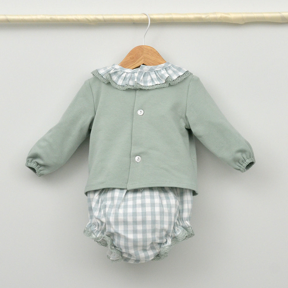 Conjunto bebé Lucía con culotte