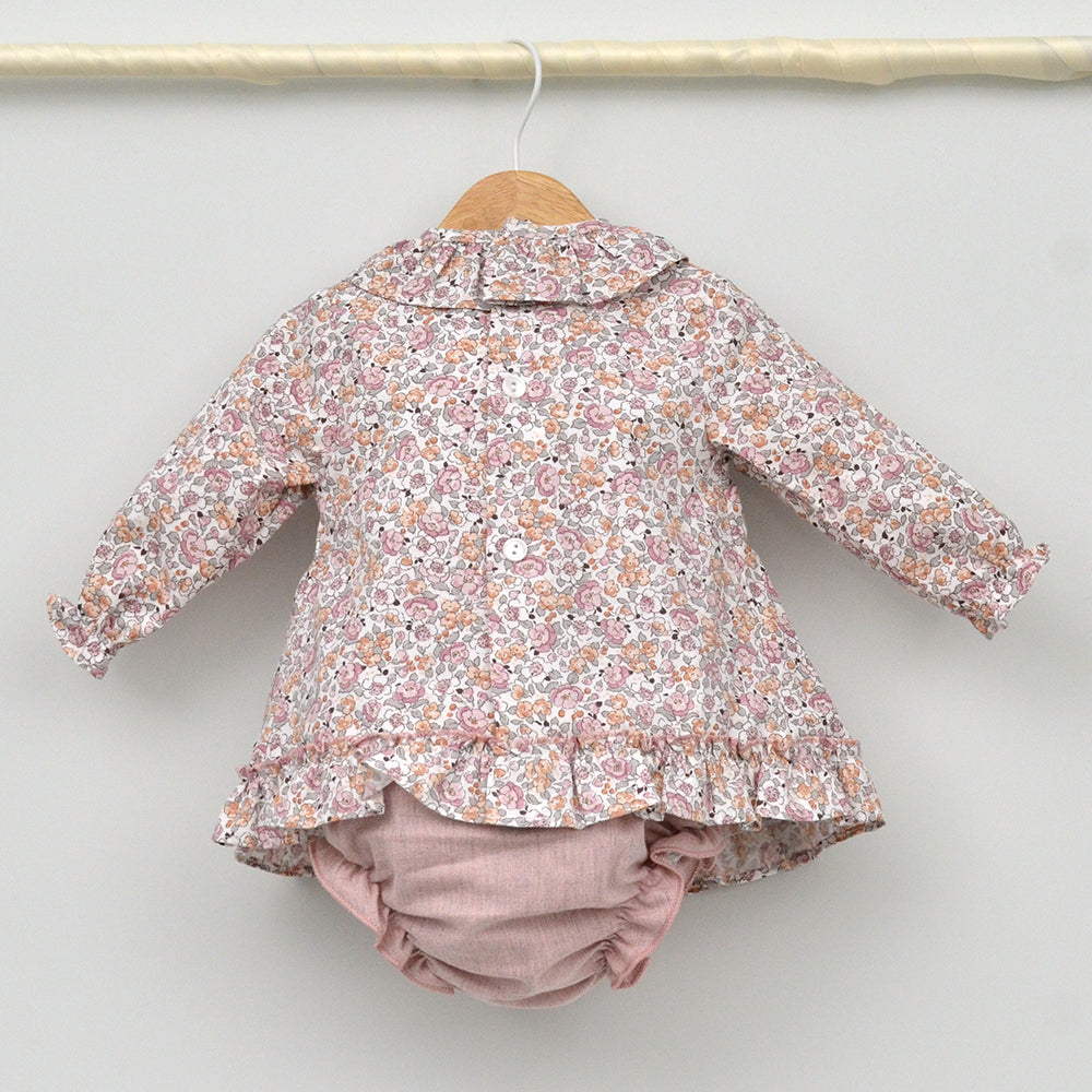 vestido vestir niñas otoño invierno trajes eventos bebes conjuntados, coordinadas, iguales, ajuego, ropa infantil clasica hecha en españa
