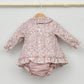 vestido vestir niñas otoño invierno trajes eventos bebes conjuntados, coordinadas, iguales, ajuego, ropa infantil clasica hecha en españa