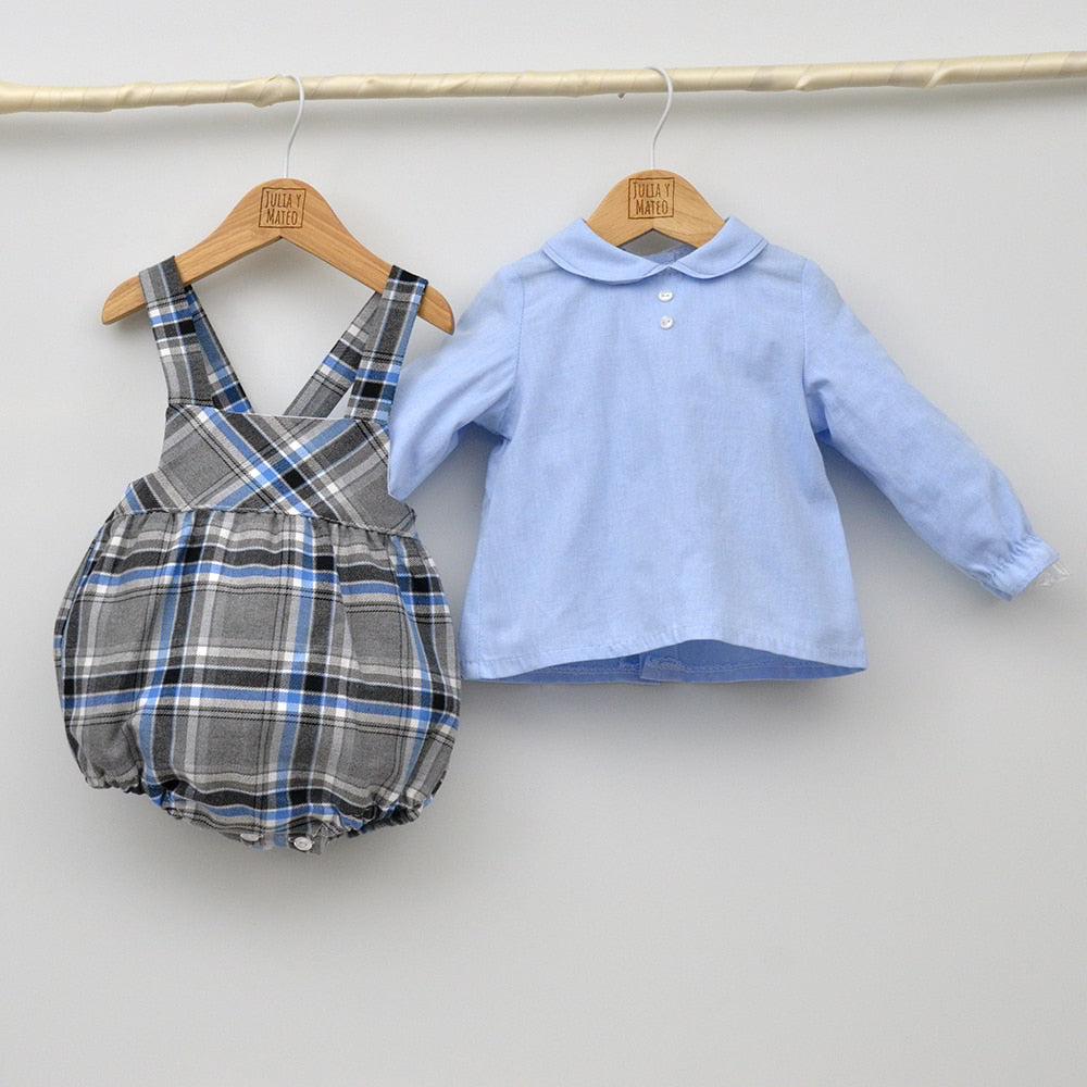 Conjunto bebé Mateo con ranita y camisa cuello bebé