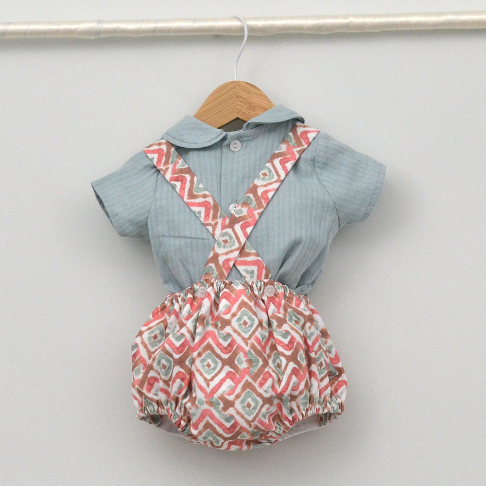 Conjunto bebé Menorca con ranita y camisa cuello bebé