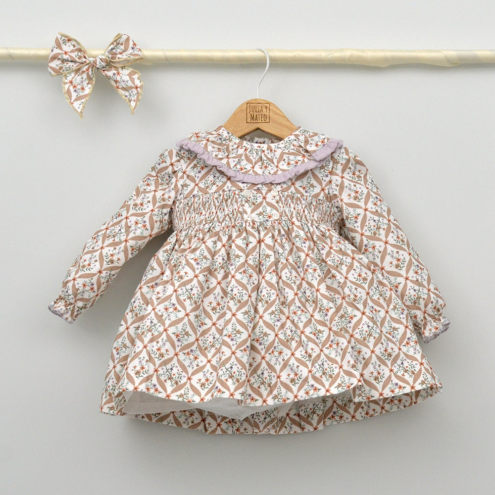 Vestido bebé Martina punto Smock
