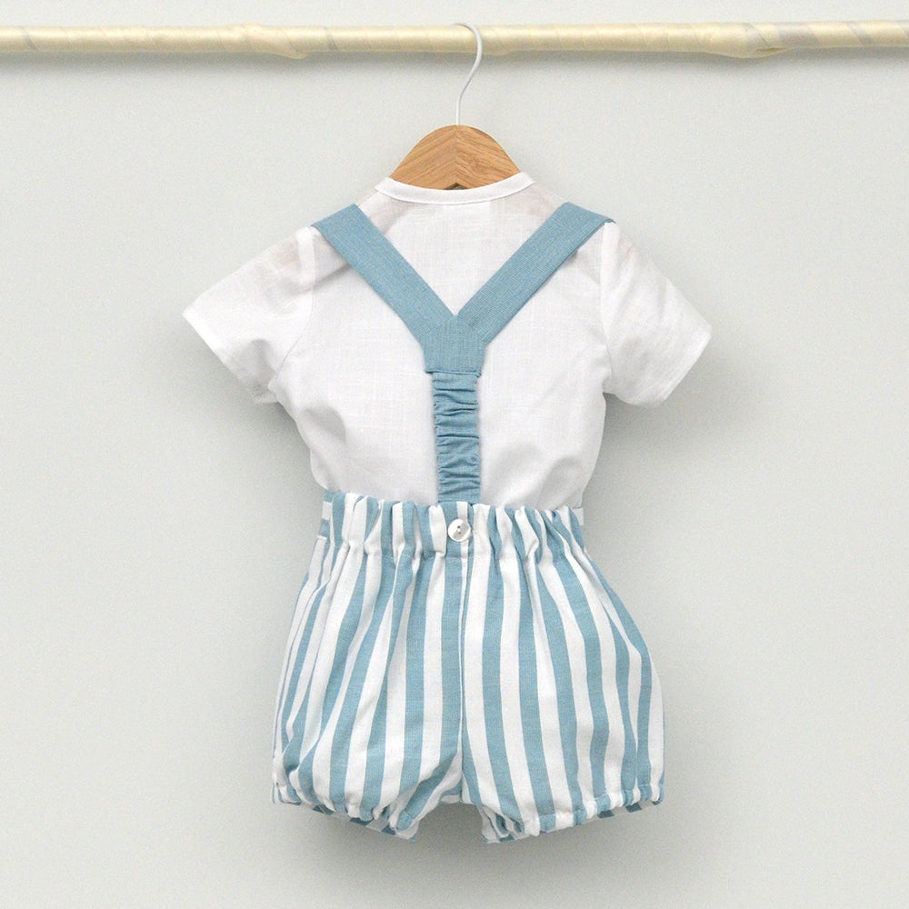 Conjunto bebé Sintra con peto y camisa Mao