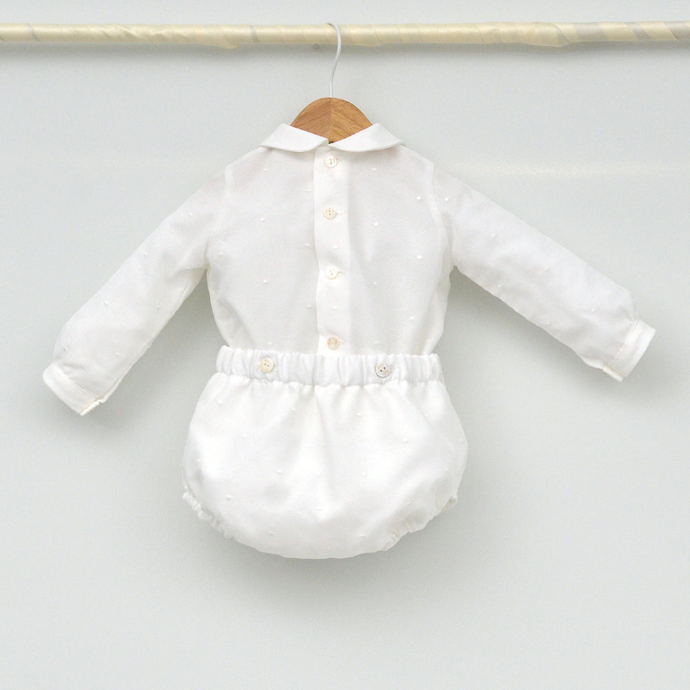 traje bautizo niño manga larga organza conjunto otoño invierno estilo clasico elegante hecho en españa