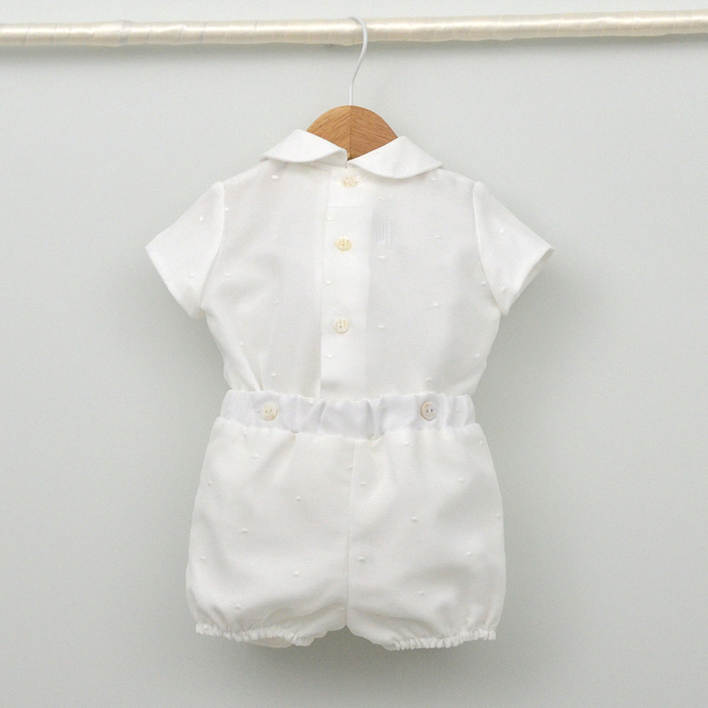 Conjunto Lucas de pololo y blusa de Organza