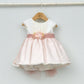 Vestido Bautizo y Ceremonia bebés Valeria con adorno floral