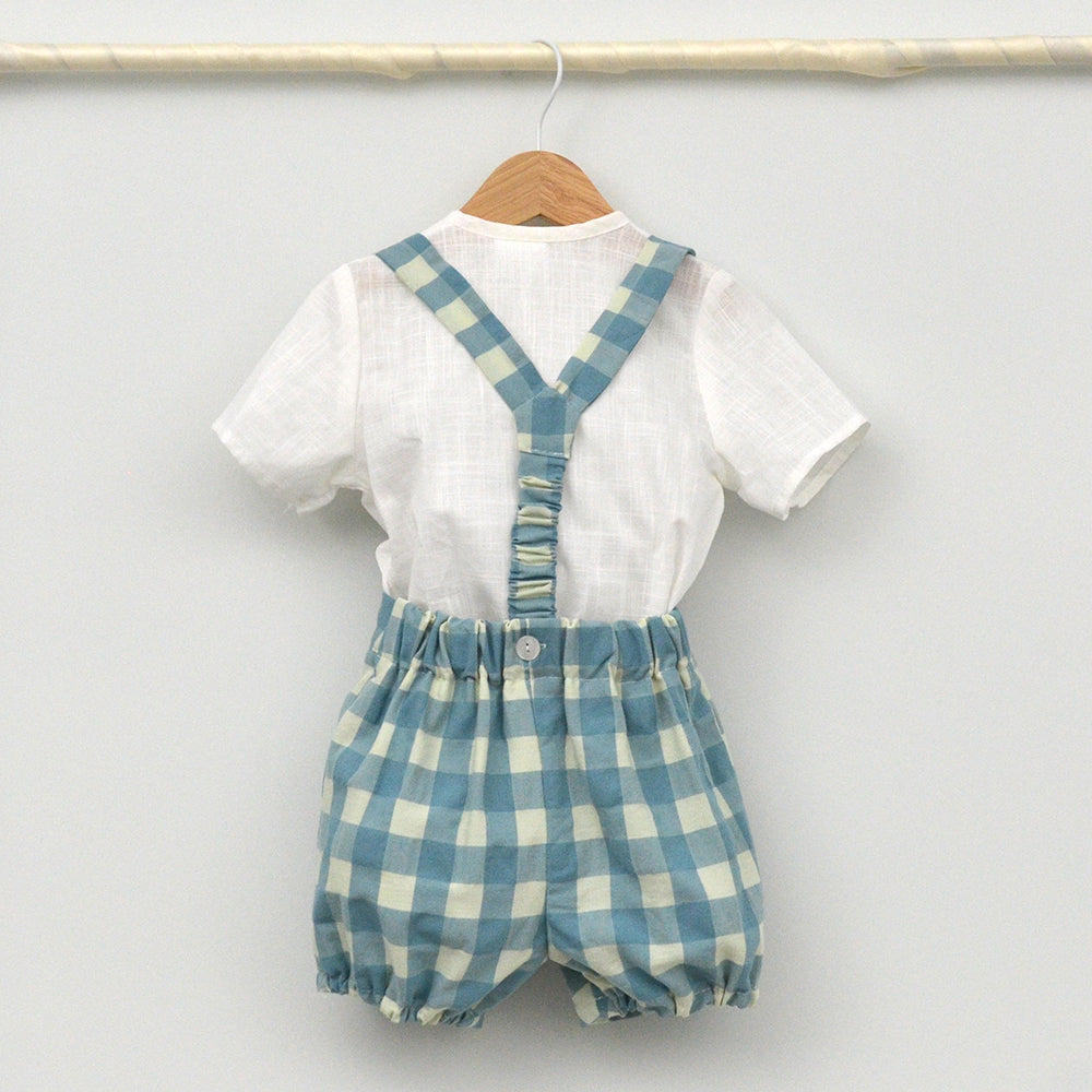 Conjunto bebé Niza con peto y camisa Mao