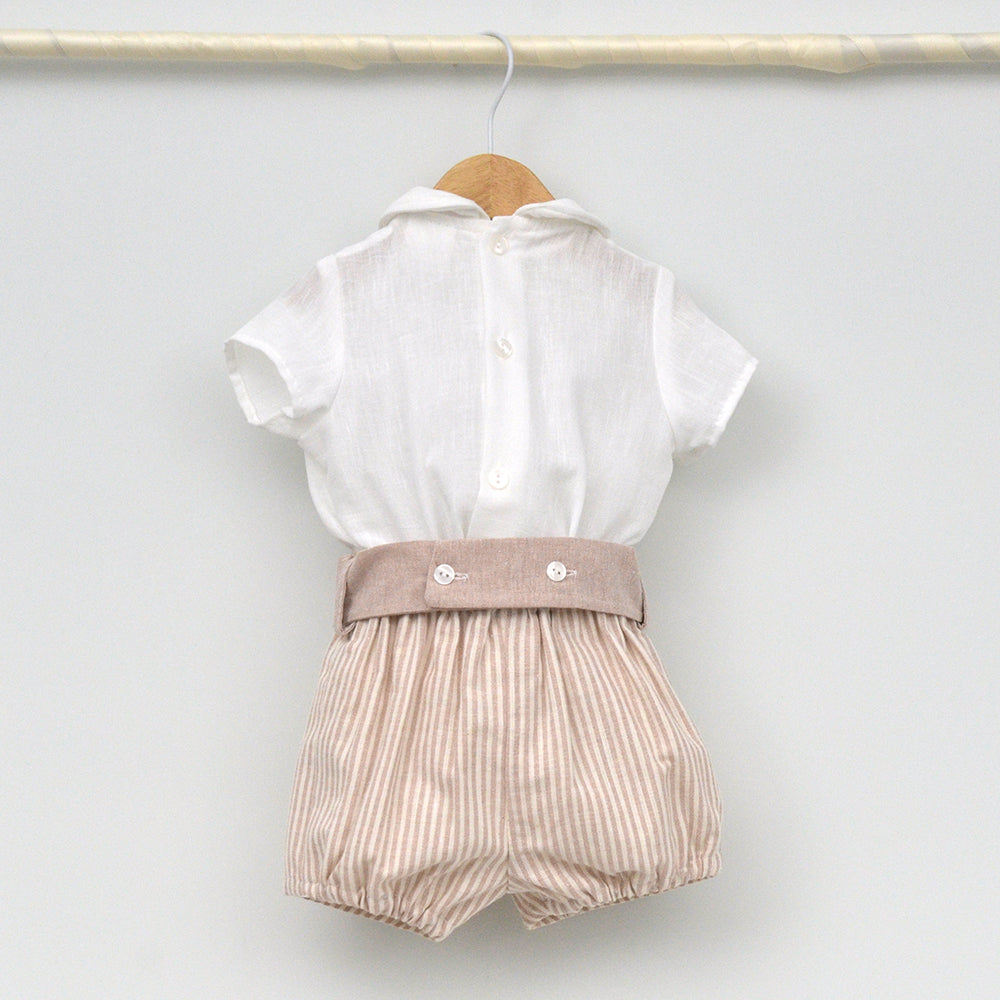 Conjunto bebé Marsella con pantalón, camisa y pajarita