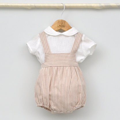 Conjunto bebé Marsella con ranita y camisa cuello bebé