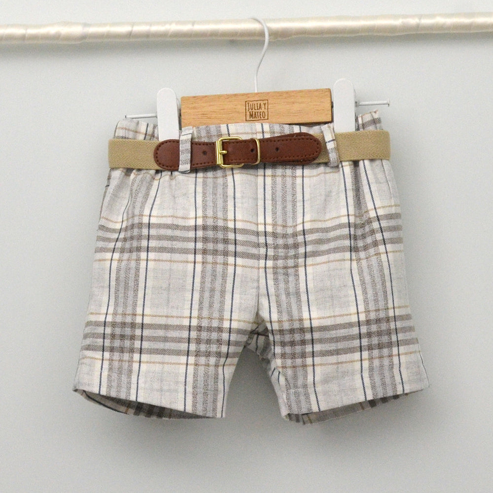 Conjunto Niño vestir con camisa y pantalón con cinturón "Lucas"