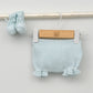 Conjunto bebés Creta de hilo con jersey, culotte, patucos y capota