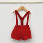 Conjunto bebé Stella con peto y camisa cuello bebé