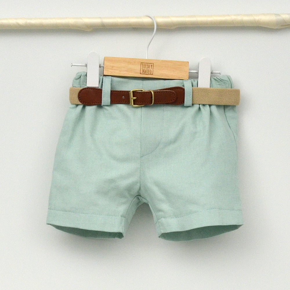 Conjunto Niño Corfú con camisa y pantalón con cinturón