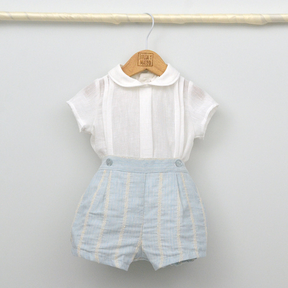 Conjunto bebé Milán con pantalón, camisa y pajarita