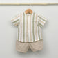 Conjunto bebé Granada con pantalón y camisa cuello Mao