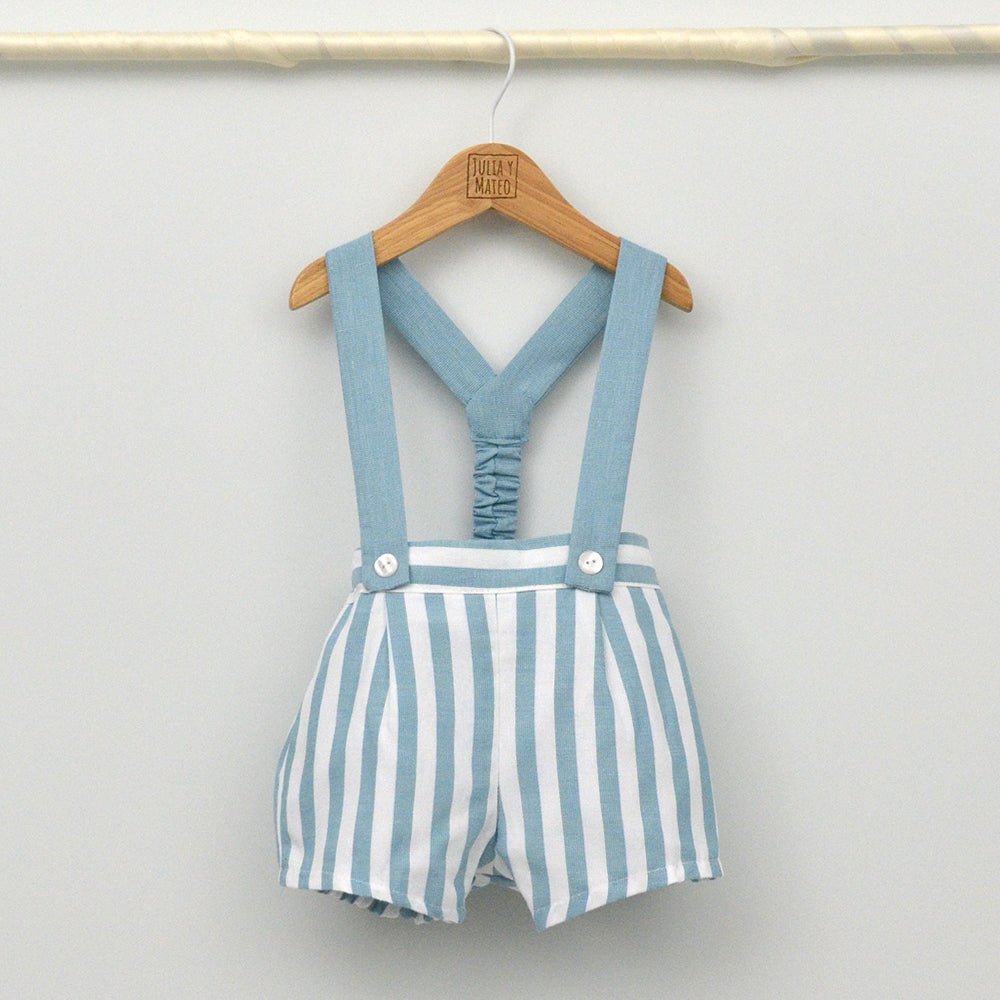 Conjunto bebé Sintra con peto y camisa Mao