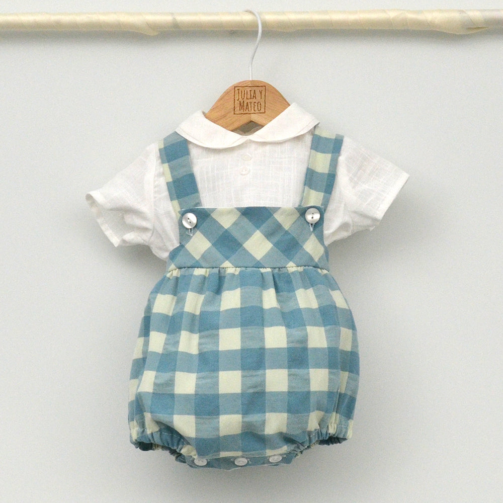 Conjunto bebé Niza con ranita y camisa cuello bebé
