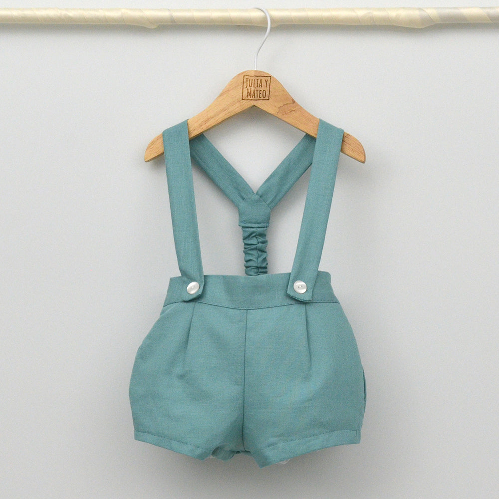 Conjunto bebé Roma con peto y camisa Mao