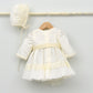 traje Bautizo niña manga larga otoño invierno capota españa vestido clasico bebes meses Bautismo