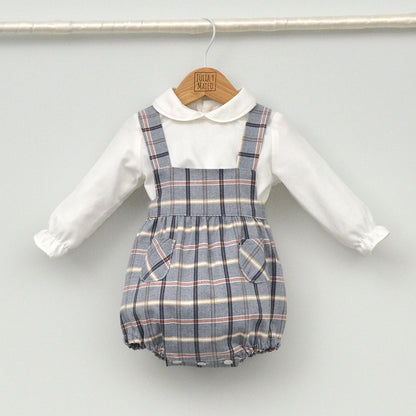 Conjunto vestir bebé con ranita y camisa cuello bebé "Vega"