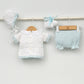 Conjunto bebés Atenas de hilo con jersey, culotte, patucos y capota