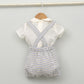 Conjunto bebé Santorini con ranita y camisa cuello bebé