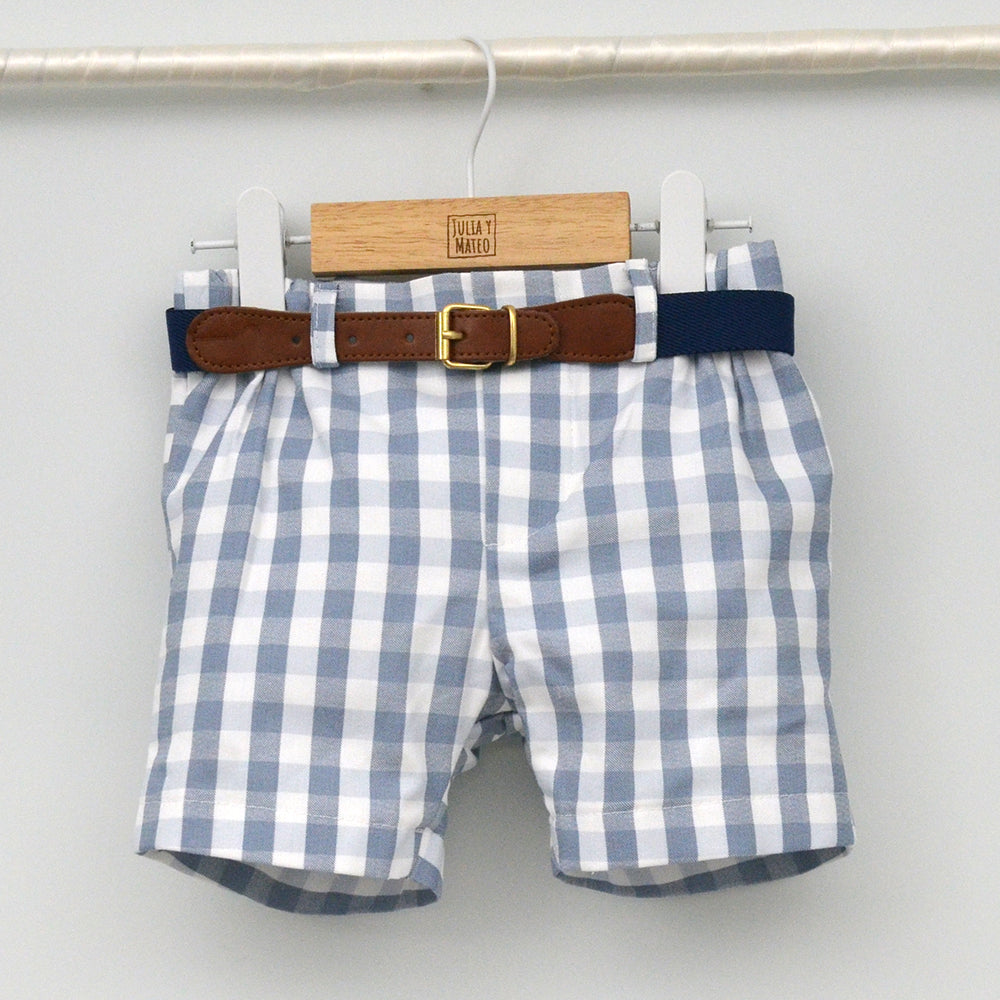 Conjunto Niño vestir con camisa y pantalón con cinturón "Sofía"