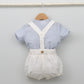 Conjunto bebé Lisboa con peto y camisa Mao