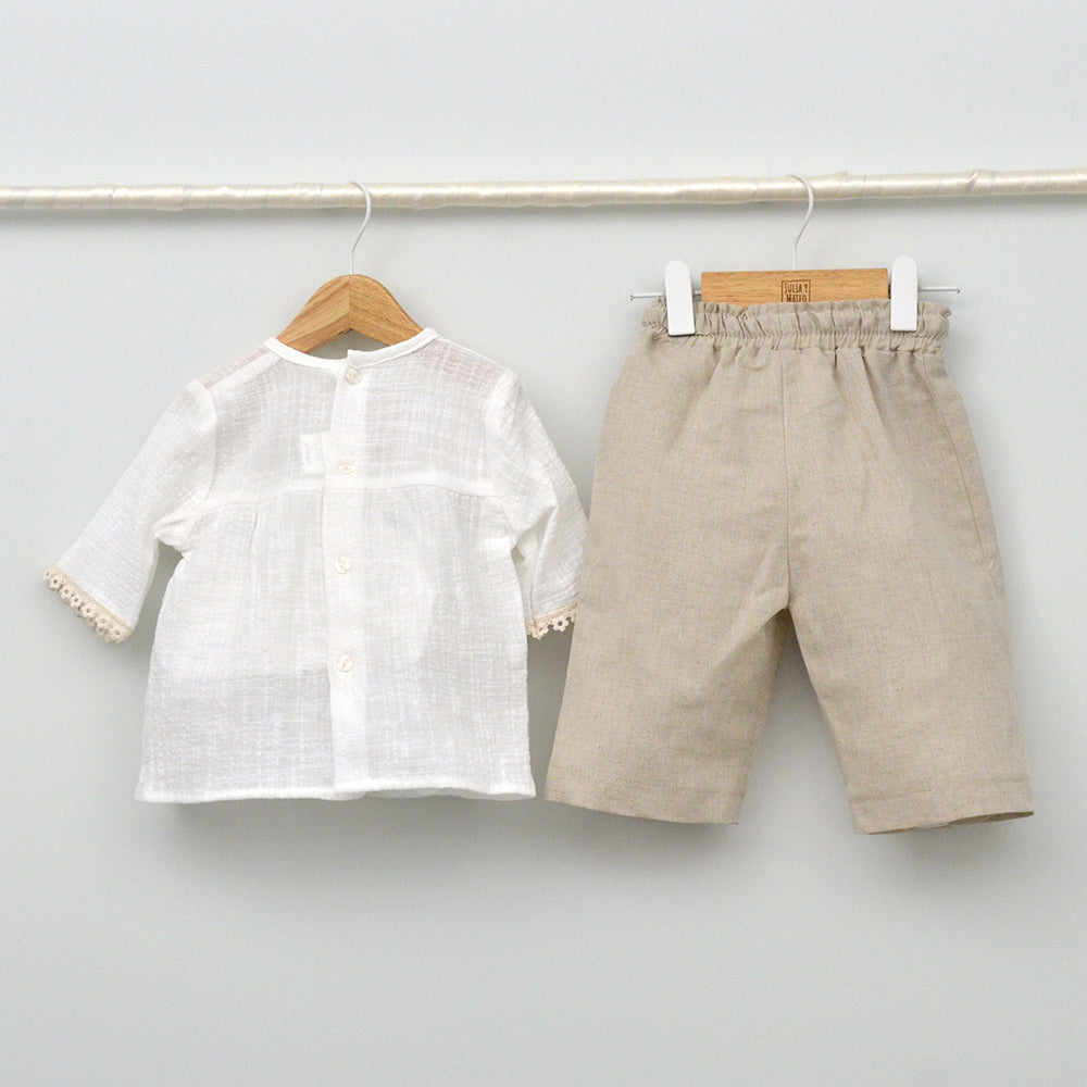 Conjunto niña Capri con pantalón y camisa