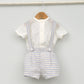Conjunto bebé Santorini con peto y camisa Mao