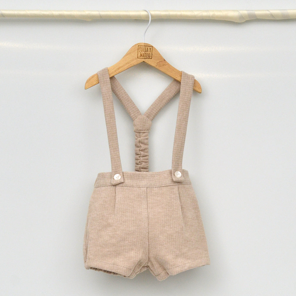 Conjunto bebé Alex con peto y camisa cuello Mao