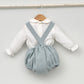 Conjunto vestir bebé con ranita y camisa cuello bebé de bambula "Martín"