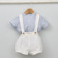 Conjunto bebé Lisboa con peto y camisa Mao