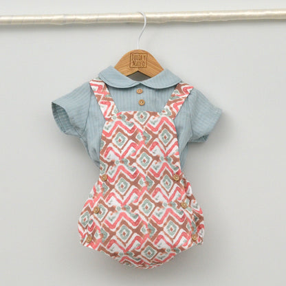 Conjunto bebé Menorca con ranita y camisa cuello bebé