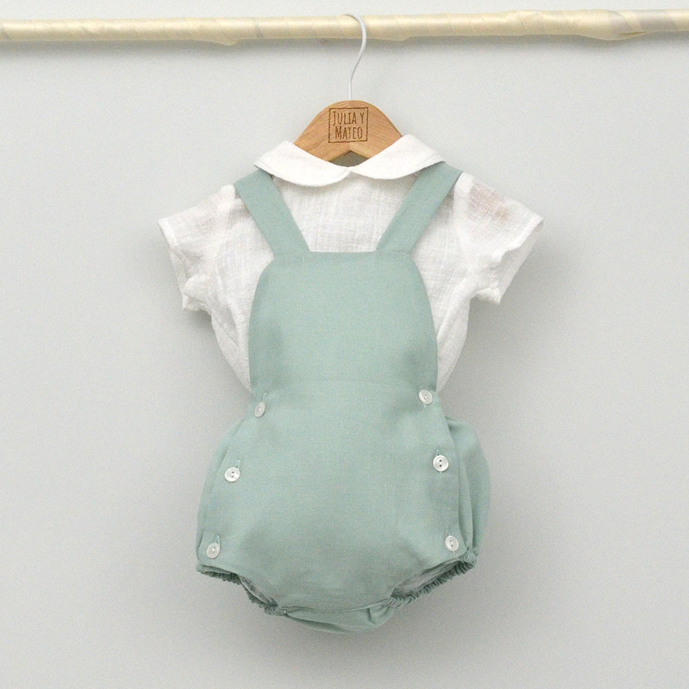 Conjunto bebé Corfú con ranita y camisa cuello bebé