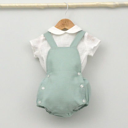 Conjunto bebé Corfú con ranita y camisa cuello bebé