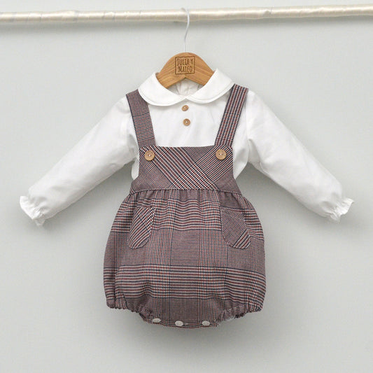 Conjunto vestir bebé con ranita y camisa cuello bebé "Melchor"