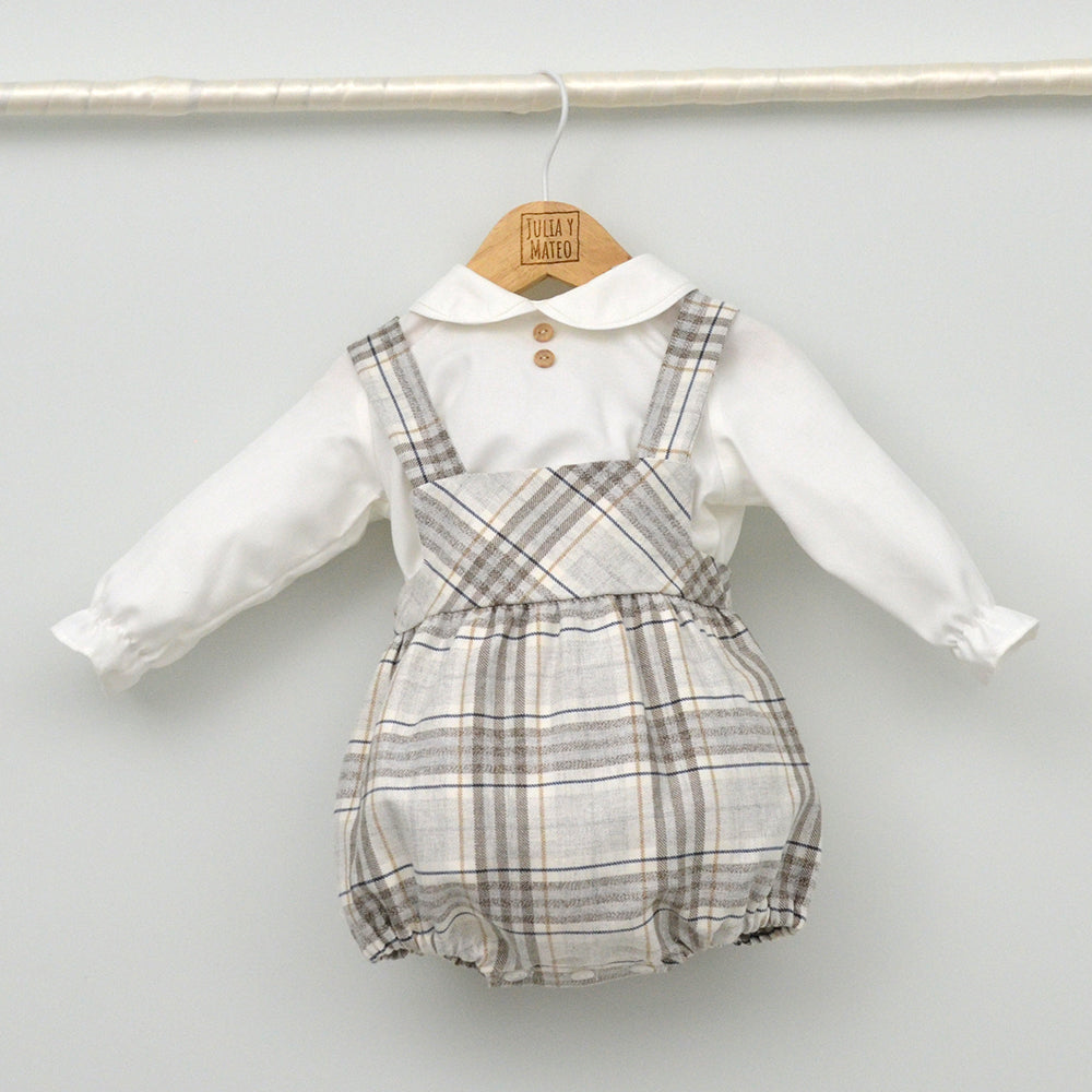 Conjunto vestir bebé con ranita y camisa cuello bebé "Lucas"